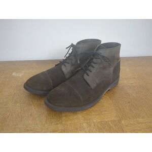 J Shoes "Albany" Lace Up Cap Toe Service Boots Men's‎ US Size 10 Nubuck Leather